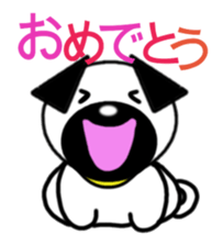 Sticker of Pug sticker #1593241