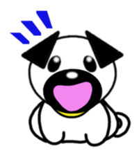 Sticker of Pug sticker #1593254