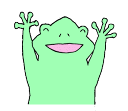 Hello frog sticker #1593276