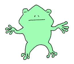 Hello frog sticker #1593277