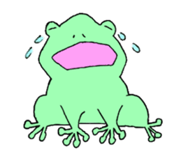 Hello frog sticker #1593280
