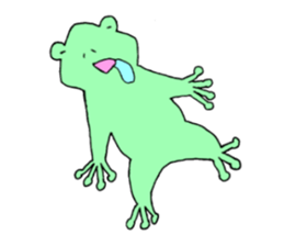 Hello frog sticker #1593285