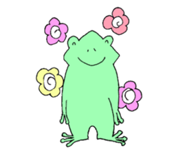 Hello frog sticker #1593297