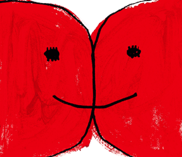 With heart. sticker #1593635