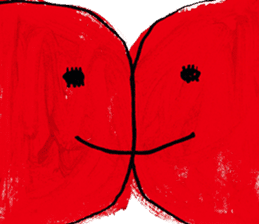 With heart. sticker #1593635