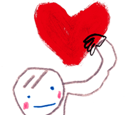 With heart. sticker #1593638