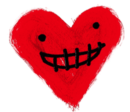 With heart. sticker #1593639