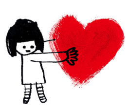 With heart. sticker #1593652