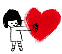 With heart. sticker #1593652