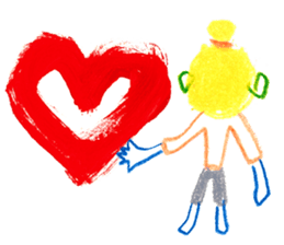 With heart. sticker #1593653