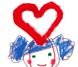 With heart. sticker #1593654