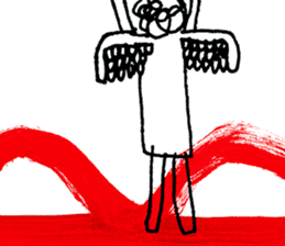 With heart. sticker #1593657