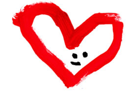 With heart. sticker #1593659