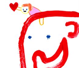 With heart. sticker #1593663