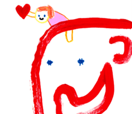 With heart. sticker #1593663