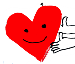 With heart. sticker #1593665