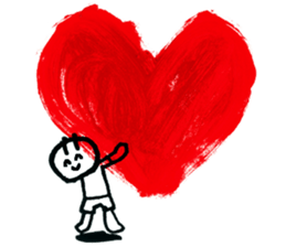 With heart. sticker #1593668