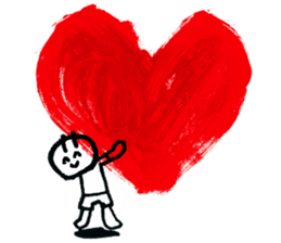 With heart. sticker #1593668