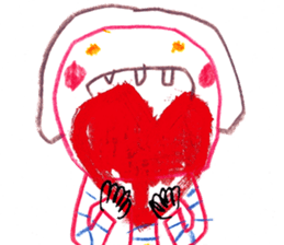 With heart. sticker #1593671