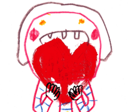 With heart. sticker #1593671