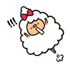 Daily life of the sheep(KOREAN Version) sticker #1594117