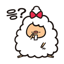 Daily life of the sheep(KOREAN Version) sticker #1594124