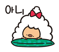 Daily life of the sheep(KOREAN Version) sticker #1594128