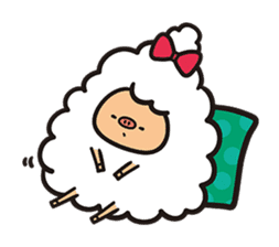 Daily life of the sheep(KOREAN Version) sticker #1594132