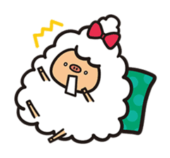 Daily life of the sheep(KOREAN Version) sticker #1594133