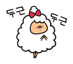 Daily life of the sheep(KOREAN Version) sticker #1594134