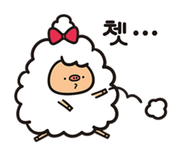 Daily life of the sheep(KOREAN Version) sticker #1594136
