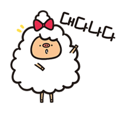 Daily life of the sheep(KOREAN Version) sticker #1594139