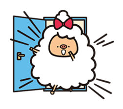 Daily life of the sheep(KOREAN Version) sticker #1594143
