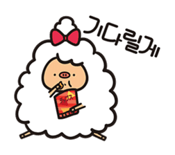 Daily life of the sheep(KOREAN Version) sticker #1594145