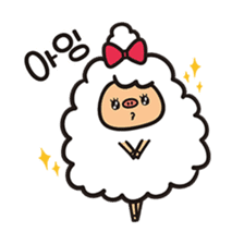 Daily life of the sheep(KOREAN Version) sticker #1594149