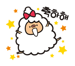 Daily life of the sheep(KOREAN Version) sticker #1594151