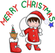 Cat and girl sticker #1595232