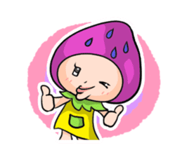 Fairy of the strawberry ! sticker #1595335