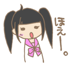 Japanese highschool girl. sticker #1595633