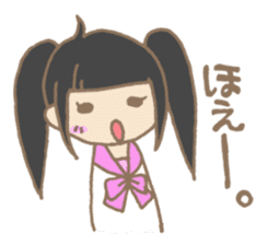 Japanese highschool girl. sticker #1595633