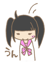 Japanese highschool girl. sticker #1595634
