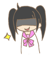 Japanese highschool girl. sticker #1595635
