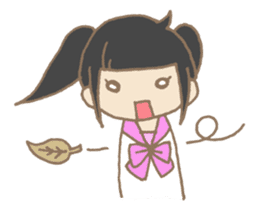 Japanese highschool girl. sticker #1595638