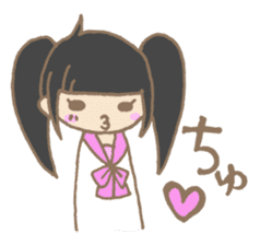 Japanese highschool girl. sticker #1595657