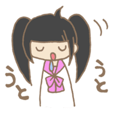 Japanese highschool girl. sticker #1595658