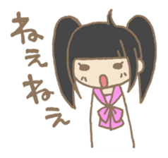 Japanese highschool girl. sticker #1595659