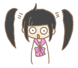 Japanese highschool girl. sticker #1595662