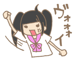 Japanese highschool girl. sticker #1595664