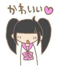Japanese highschool girl. sticker #1595667