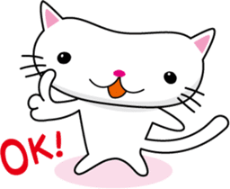 cute Sticker of cat Japanese has created sticker #1595754